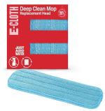E-Cloth Deep Clean Mop Head, Microfiber Mop Head Replacement for Floor Cleaning, Great for Hardwood, Laminate, Tile and Stone Flooring, Washable and Reusable, 100 Wash Guarantee, 1 Pack