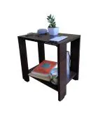 Urbain Home Bedside Table, End Table. Night Stand, Easy to Assemble Table (Kiwi Dark Rosewood)
