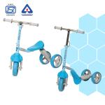 Dash Three-Wheel Transforming Scooter & Balance Trike, 2-in-1 Adjustable Ride-On for Capacity 25kg (1+ Years, Blue)