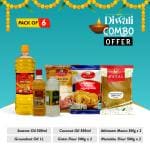 KAYAL -Combo Offer(Groundnut Oil 1 lt, Sesame oil 500ml, Coconut Oil 500 ml, Besan Flour 1 kg, Athirasam maavu 1 kg, Murukku Flour 1 kg)