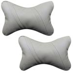 Able Classic Cross Neckrest Necksupporters Pillow I-Grey for Mercedes-Benz Mercedes-Benz-S-Class S350 Set of 2 Pcs