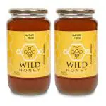 Nature Trust Raw Organic Wild Forest Honey - 100% Pure and Natural - Unprocessed, Unfiltered, Unpasteurized-1200 gram (pack of 2)