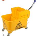 CLEAN DOT Bucket Gallon Side Press Wringer Cleaning Caddy with Wheels Removable Down Press Wringer Combo Mopping System Bucket -i1