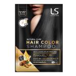 SHIVAMAX Lesasha Natural Care Hair Color Shampoo with Squid Ink and Natural Extract Lasts Upto 75 Washes 30 Ml (Squid Ink From Korea) (Natural Black)