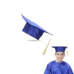 Kaku Fancy Dresses Graduation Hat For Degree Convocation -Blue, FreeSize, Unisex (Pack of 1)