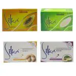 Queue Silka Papaya Avocado and Shea Butter Face and Body Whitening Soap (Combo Pack of 4)