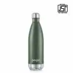 PEXPO Electro 24 Hrs Hot & Cold ISI Certified Flask | Stainless Steel Water Bottle - 1000ml Military Green | Thermoflask | Office Bottle | Workout | Travelling | Home | Adults