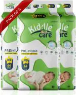 Kiddle Care Premium Bubble Soft Baby Pants Diaper | New Born/Extra Small (NB/XS) - New Born (132 Pieces)