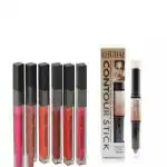 Groovs COMBO OF MATTE ME LIQUID LIPSTICK OF DIFFERENT SHADES (WATERPROOF & SMUDGEPROOF) (SET OF 6) , CONTOUR STICK (CONTOURING , HIGHLIGHTER , CONCEALER)