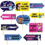 Festiko 10 Pieces Oggy Birthday Theme Photo Booth Props For Kids, Theme Birthday Party PhotoBooth Props And PhotoBooth Of Different Birthday Themes (Oggy Birthday Props)