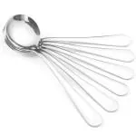 Stainless Steel Soup Spoon - 7 Inch, A Set of 6 Peices (7-Inch Soup Spoon)