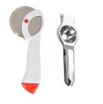 Blue Wonder Stainless Steel Apex Pizza Cutter With Stainless Steel Lemon Squeezer and (Multicolour, Pack of 2)