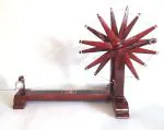 TEJ GIFTS Handcrafted Gandhiji's Mini Wooden Charkha Spin Wheel Showpiece, Handmade Charka for Home Decor, Office Desk/Table, Ideal Handicraft Gift Item (22.86x31.75x15.24 cm)