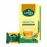 Leeford Ginger with Lemon Grass Green Tea for Weight Loss - with Antioxidants and Nutrients (25 Tea Bags)