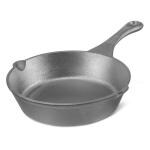 Kraft Pre-Seasoned Cast Iron Frypan 30 cm | Loha Frying Pan of 20 cm Diameter with Tough Handle, Non Toxic, Enamel Free and Coating Free - Black, 1 Pc