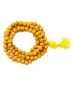PUSPANJALI HERBALS Rudraksham Creations Original Haldi Turmeric Baglamukhi Mala | Japa Mala (108+1 Beads)