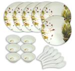 Inpro 18 Pcs Melamine Dinner Set (6 Full Plate, 6 Bowl, 6 Spoon).Elevate your dining experience with our exquisite.18-Piece Melamine Dinner Set-Melamine Dinnerware