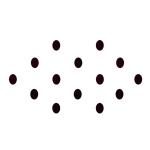 Comet Busters Black Oval Shaped Bindi For Women