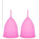 CRAWLER Cup Sensitive Medium Light to Heavy Menstruation Flow Period Cups 12 Hour Wear Feminine Care Soft Cup (Pack -2)