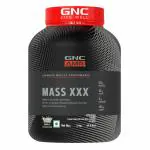 GNC AMP Mass XXX Gainer | Boosts Lean Muscle Gains | Amps Up Workout Results | Increases Strength & Endurance | USA Formulated | 50g Protein | 10g BCAA | 125g Carbs | 3g Creatine | Vanilla | 2 Kg