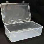 AL'WAHHAB Transparent Plastic Storage Organizer Rectangle Box Large Size Container With Lid And Lock For Multipurpose Jewellery Stationery Cosmetic Toys Clothes 1 Pcs- 39x27x12 cm