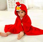 Pandaoriginals Red Free Size Bath Robe (1 kids robe, For: Baby Boys & Baby Girls, Red)