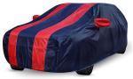 Auto Hub Car Cover Compatible MG ZS EV with Mirror Pocket, Water Resistant, Triple Stitched, ZS EV Car Cover- Navy Red