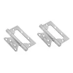 AKS Stainless Steel Double Ball Bearing Flush Hinges 180 Degree Movement Length 5 Inch Width 3 Inch Thickness3 MM Finish Satin SS Pack Of 2 Piece