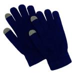 SellnShip Navy Blue Touch Screen Woolen Mittens Gloves For Winter
