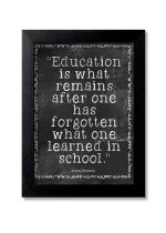 Blue Nexus Education Quotes Wall Poster with Wall Frame Room Art Painting Collection A4 size 10x13