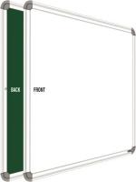 YAJNAS 1.5 X 2 feet White Board, One Side White Board Marker and Reverse Side Green Chalk Board Surface Whiteboard, Combo Number018 Green, White board (600 cm x 450 cm)