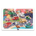 Mini Leaves Multicolor Wood Transport Vehicles Wooden Puzzle 36 months (Pack of 11)