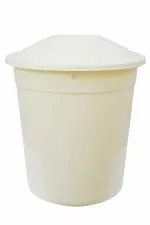 GALOOF Plastic Dustbin For Home, Kitchen And Office Desk With Lid (12 Liter, BEIGE)