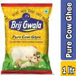 Brij gwala Desi Cow Ghee || Made Traditionally from Curd ||Cow Ghee for Better Digestion and Immunity 1ltr Pouch