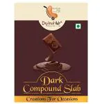 Dry Fruit Hub - Dark Chocolate Compound 400 g, Dark Chocolate Bar, Dark Compound Slab