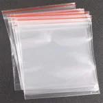 DNY Zip Lock Pouch Reusable| Resealable Clear Plastic Bags Storage Pouches & Durable Press Seal -100Pcs (6X8)