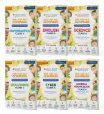 Oswaal One For All Olympiad Previous Years' Solved Papers Class 4 (Set of 6 Books) Maths, English, Science, Reasoning, Cyber & General Knowledge (For 2023 Exam)_Oswaal books