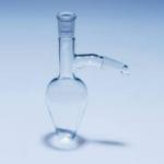 ABGIL Borosilicate Glass Pear Shape Flask Distillation 50ml