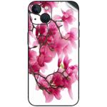 GADGETSWRAP Printed Vinyl Skin Sticker for Apple iPhone 14 Plus - pink magnolia flowers