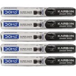 V.KTraders DOMS Karbon Eraser Tipped Super Dark Pencil Pack of 5 (50 Pencils)