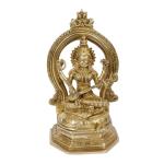 ARTVARKO Religious Brass Saraswati Murti Idol - 11.5 inch