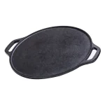 Aarogyam Cast Iron Dosa/Roti/Chapati Tawa with Double Handle 12 inch (2.9 kg) | Gas & Induction Compatible| Pre-Seasoned | Non-Toxic | Naturally Non-Sticky