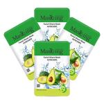 Masking Beauty Skin Glowing, Skin Lightening, Skin Nourishing, Calming, Fairness, Natural Serum Facial Sheet Mask (Avocado) Suitable for Women & Men Lyocell Mask Sheet Pack of 04