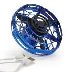 KIWI KOOL Hand Spinner I Fingertip Upgrade Flight I Mini UFO Drone Flying Spinner I Gyro Flying Spinner Decompression Toy for Adult and Kids (Blue)