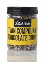 The Select Aisle's Twin Compound Chocolate Chips - 150g [Compound Chocolate Chips for Cake Decorations/ Baking/ Cake Toppers]