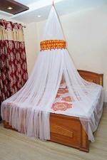 Creative Textiles Multicolor Polyester Double Bed Canopy Circular Ceiling Hanging Mosquito Net 134