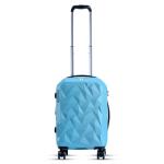 it luggage Ice Cap Blue Hard Sided Suitcase Expandable Travel Bag 8 Wheel Trolley Bag Cabin- 55 cm