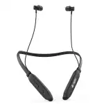 Aroma NB128 Harmonic 24 Hours Playting Time Deep Bass Made in India Bluetooth Neckband Bluetooth Headset (Black)