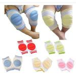 Cuteably Multicolor Baby Knee Pads Toddler Safety Crawling Elbow Protector (Set of 2)