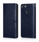 BINTAGE Flip Cover for Honor 7A (Blue, Dual Protection, Pack of: 1)